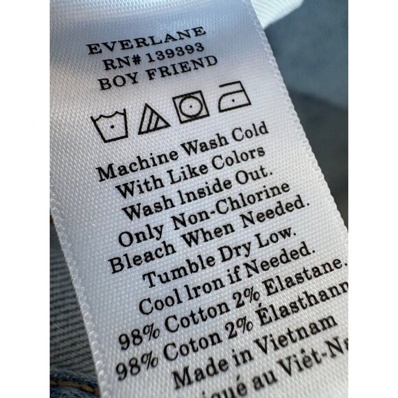 Everlane Womens Regular Fit Light Wash Jeans 27”‎ - Picture 7 of 8